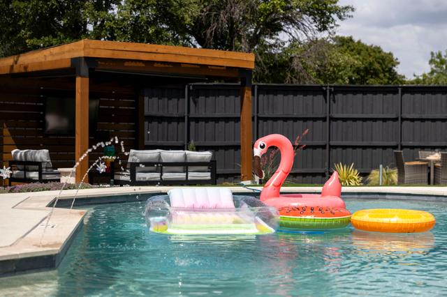 Private backyard pool