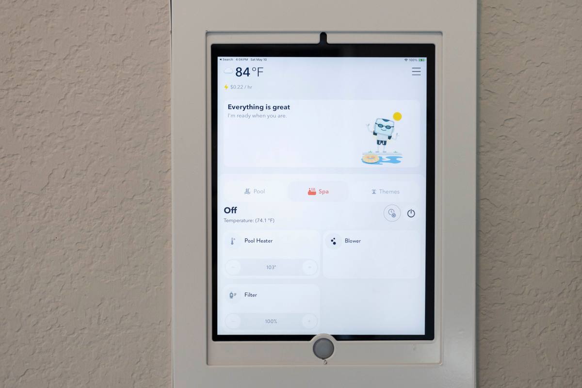 Backyard - Pool Control Panel