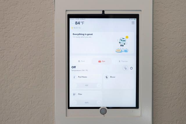 Backyard - Pool Control Panel