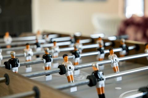 3-in-1 Foosball, Air Hockey, and Ping Pong Table