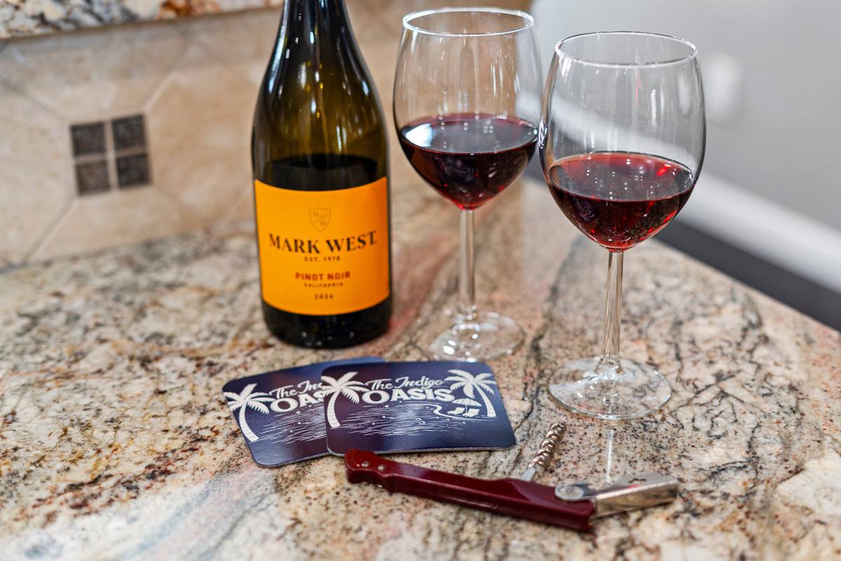 The Indigo Oasis Amenities – Wine Amenity 1